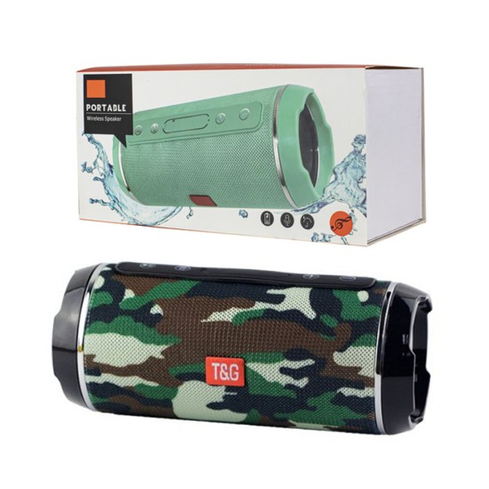T&G WIRELESS BLUETOOTH TG-116 TF CARD/U DISK/AUXILIARY/FM RADIO 4.2 SPEAKER BOX MILITARY T&G WIRELESS BLUETOOTH TG-116 TF CARD/U DISK/AUXILIARY/FM RADIO 4.2 SPEAKER BOX MILITARY